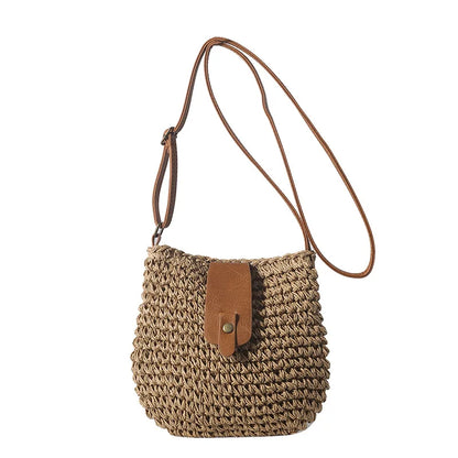 Woven Straw Beach Bag
