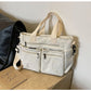 Corduroy Messenger Tote Bag