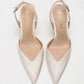 Satin Slingback Heel Sandals