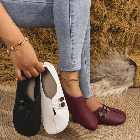 Soft Leather Casual Flats