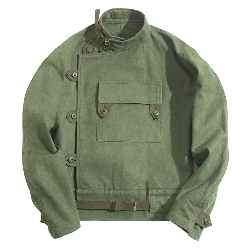 Retro Canvas Bomber Jacket