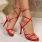 Open Toe Slingback Heels