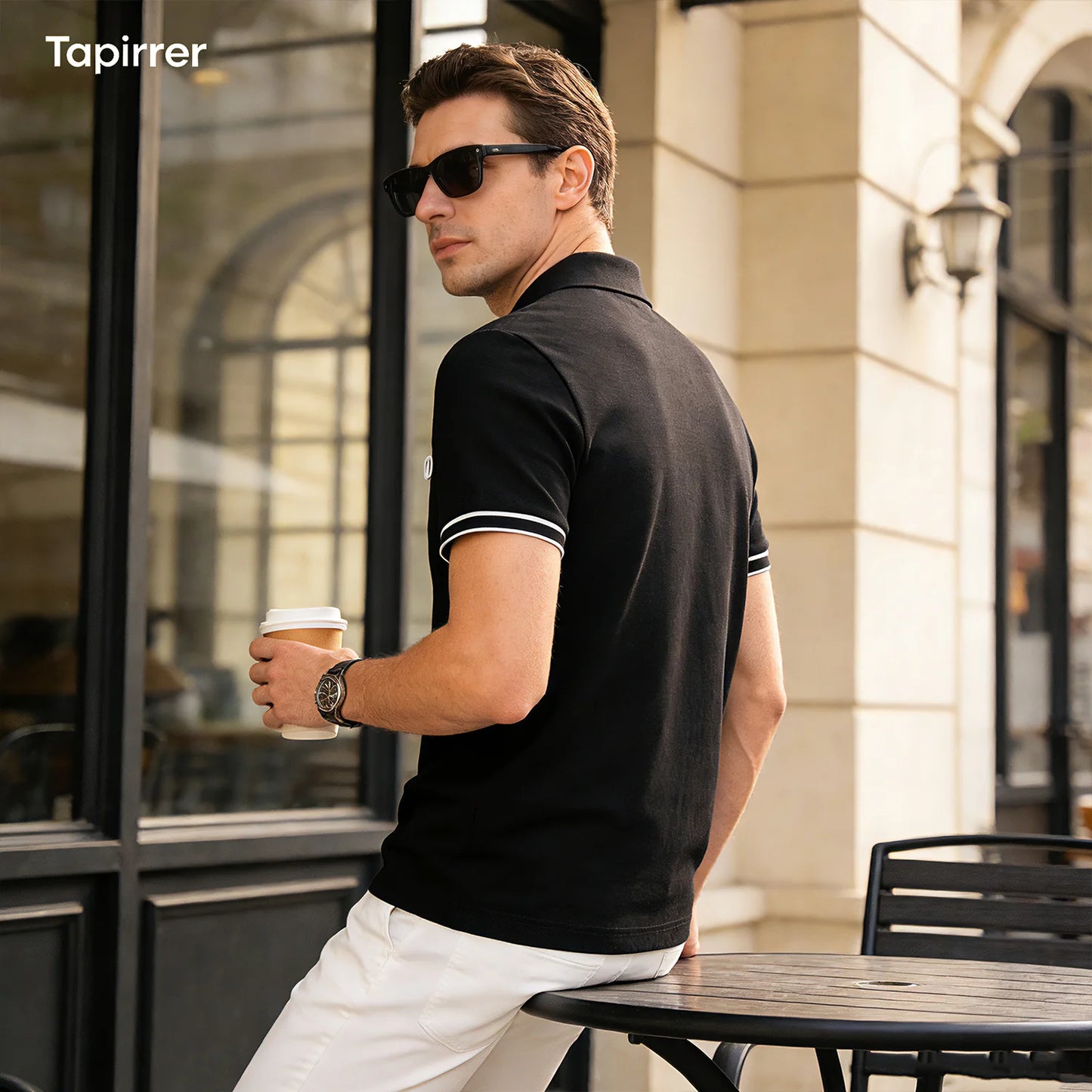 Wool Blend Polo Shirt