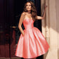 Vintage Satin Prom Dress