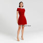Velvet Crystal Mini Dress