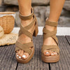 Platform Roman Heel Sandals