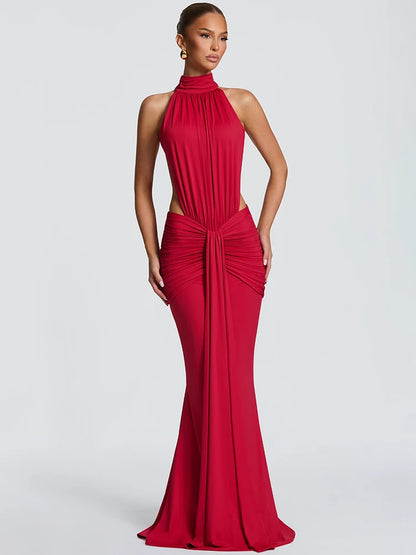 Backless Bodycon Maxi Dress