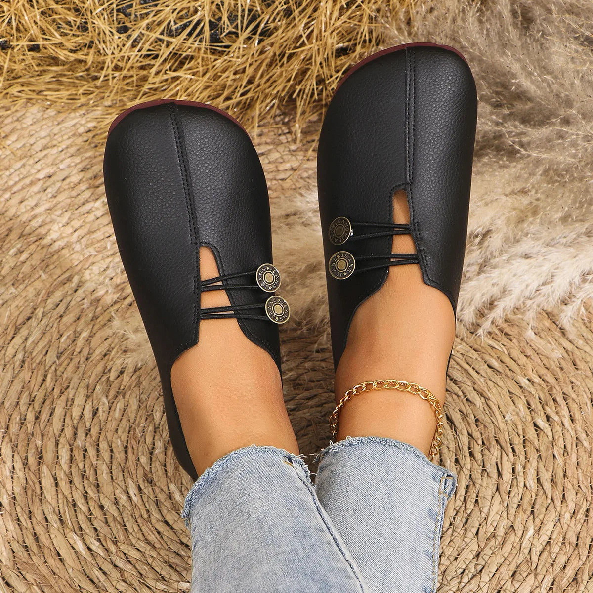 Soft Leather Casual Flats