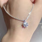 Moissanite Silver Pendant Necklace