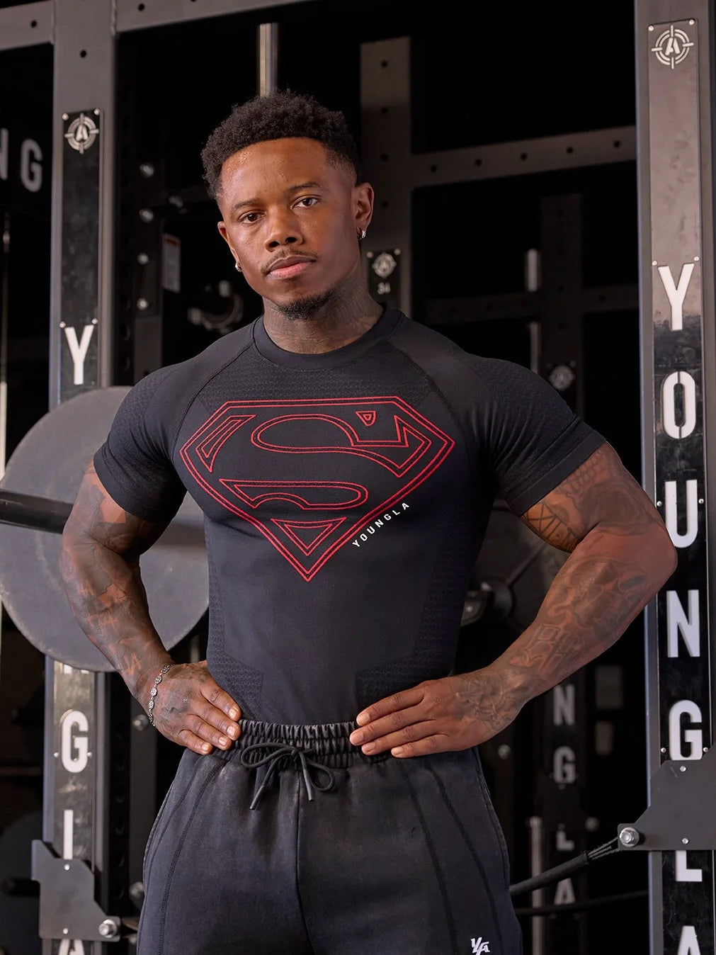 YOUNGLA Muscle Fit T-Shirt