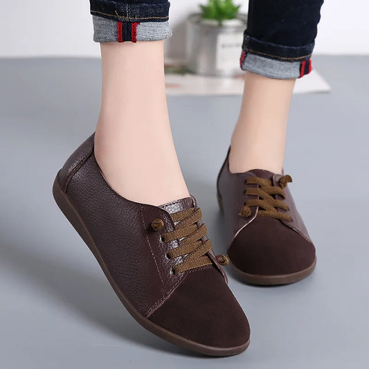 Leather Lace Up Sneakers