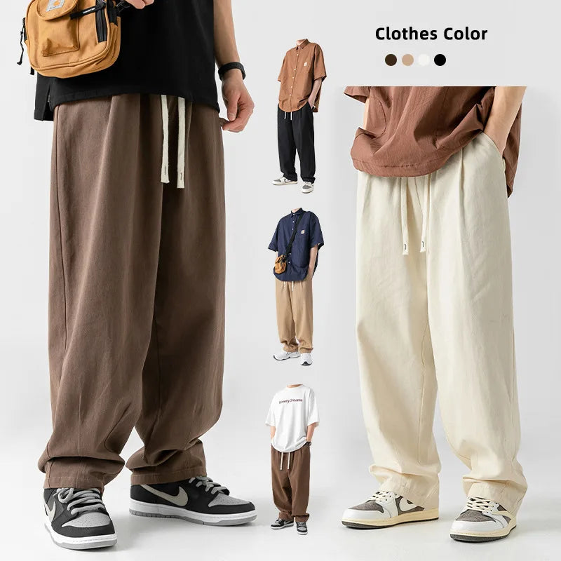 Cotton Track Jogger Pants