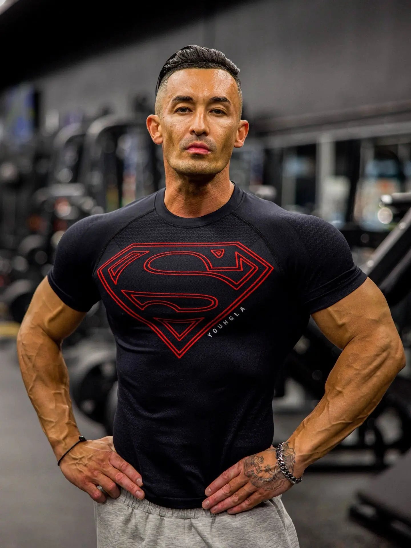 YOUNGLA Muscle Fit T-Shirt