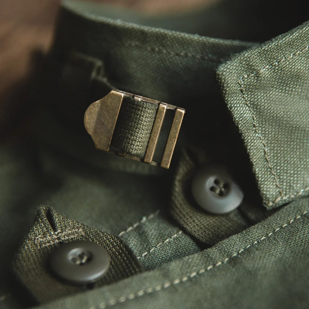 Retro Canvas Bomber Jacket