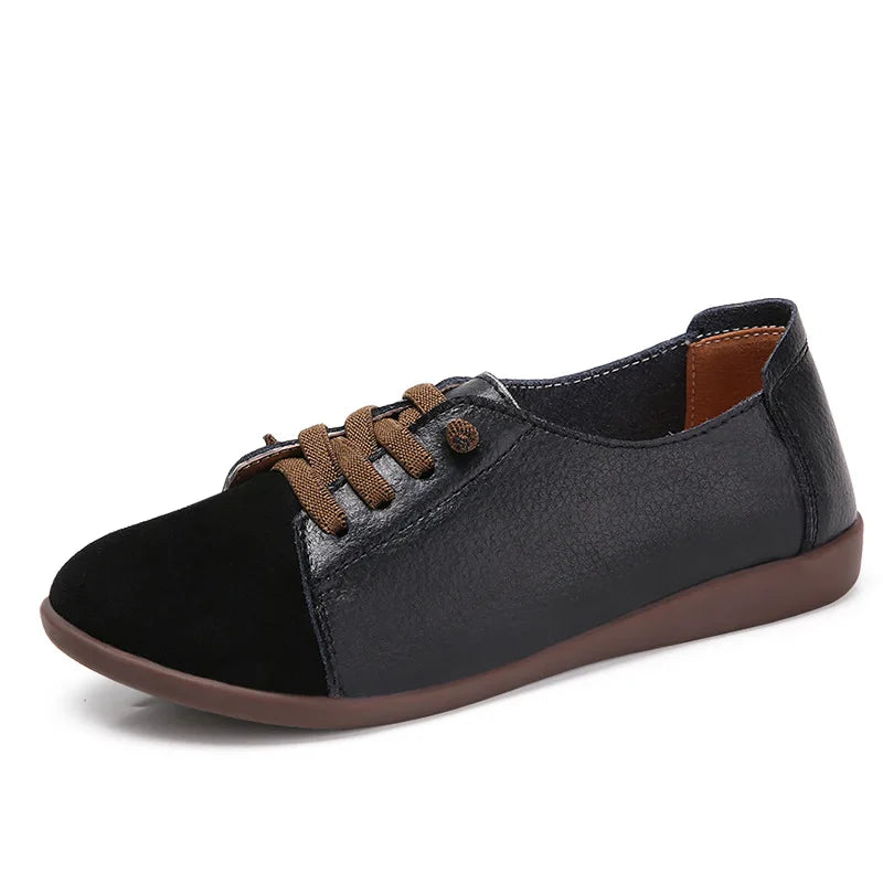 Leather Lace Up Sneakers