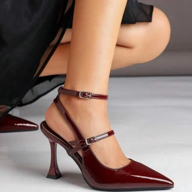 Pointed Toe Stiletto Sandals