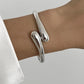 Gold Twist Cuff Bracelet