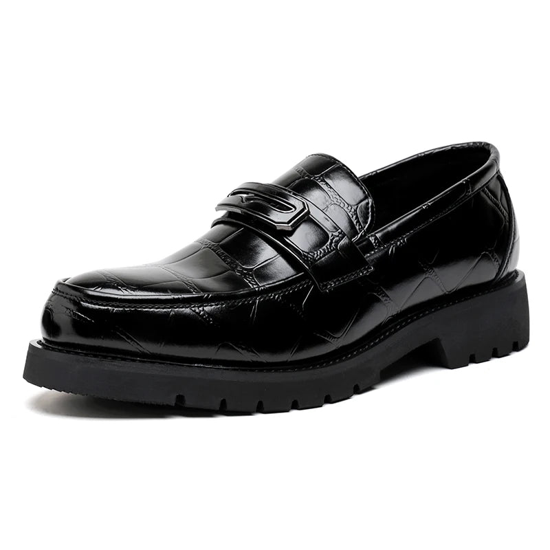 Thick Sole Leather Shoes