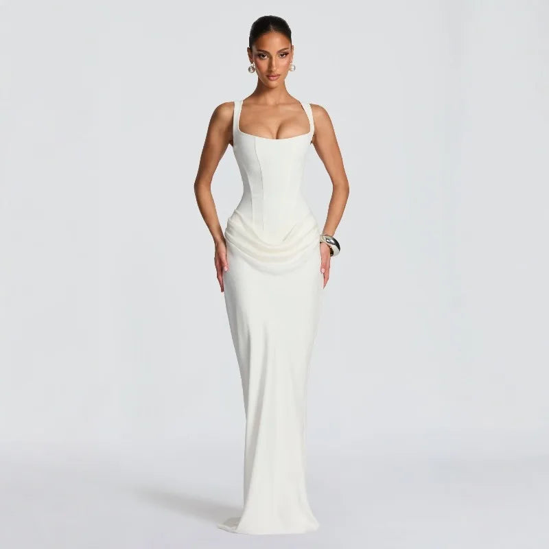 Pleated Off Shoulder Dress
