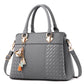 Tassel Leather Tote Bag