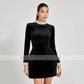 Velvet Pearl Cocktail Dress